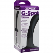 Черная изогнутая насадка Vac-U-Lock G-Spot - 16,5 см. - Doc Johnson - купить с доставкой в Великом Новгороде