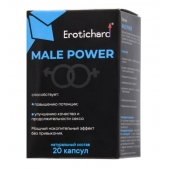 Капсулы для мужчин Erotichard male power - 20 капсул (0,370 гр.) - Erotic Hard - купить с доставкой в Великом Новгороде