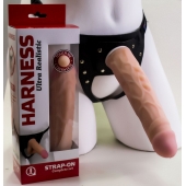 Насадка-фаллос в комплекте с трусиками Harness - 21,6 см. - LOVETOY (А-Полимер) - купить с доставкой в Великом Новгороде