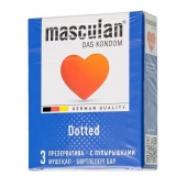 Презервативы с пупырышками Masculan Dotted - 3 шт. - Masculan - купить с доставкой в Великом Новгороде