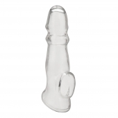 Прозрачная насадка для пениса Girthy Penis Enhancing Sleeve Extension - 17,1 см. - BlueLine - в Великом Новгороде купить с доставкой
