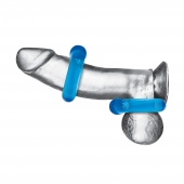 Комплект из двух колец для пениса 2-Pack Ultra-Stretch Stamina Endurance Ring - BlueLine - в Великом Новгороде купить с доставкой