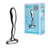 Стальной стимулятор простаты Stainless Steel Prostate Plug - 11,5 см. - b-Vibe - в Великом Новгороде купить с доставкой