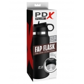 Черный мастурбатор в виде бутылки Fap Flask - Pipedream - в Великом Новгороде купить с доставкой