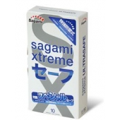 Презервативы Sagami Xtreme Ultrasafe с двойным количеством смазки - 10 шт. - Sagami - купить с доставкой в Великом Новгороде