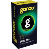 Прозрачные ультратонкие презервативы Ganzo Ultra thin - 15 шт. - Ganzo - купить с доставкой в Великом Новгороде