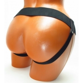 Трусики для страпона коричневого цвета - БДСМ Арсенал - купить с доставкой в Великом Новгороде