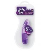 Фиолетовый вибромассажёр JELLY JOY 6INCH 10 RHYTHMS - 15 см. - Dream Toys