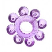 Мягкая фиолетовая гелевая насадка - Toyfa Basic - в Великом Новгороде купить с доставкой