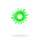 Зеленое эрекционное кольцо-солнце - Toyfa Basic - в Великом Новгороде купить с доставкой
