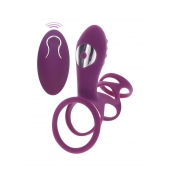 Фиолетовая эрекционная вибронасадка Halo Halo C-Ring Sleeve - Toy Joy - в Великом Новгороде купить с доставкой