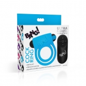 Голубое эрекционное виброкольцо 28X Remote Control Vibrating Cock Ring   Bullet - XR Brands - в Великом Новгороде купить с доставкой