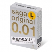 Презервативы Sagami Original 0.01 L-size увеличенного размера - 2 шт. - Sagami - купить с доставкой в Великом Новгороде