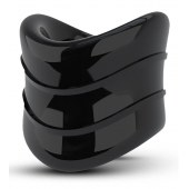 Черное эрекционное кольцо на мошонку Beef Ball Stretcher Snug X Long - Blush Novelties - в Великом Новгороде купить с доставкой