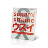 Ультратонкий презерватив Sagami Xtreme SUPERTHIN - 1 шт. - Sagami - купить с доставкой в Великом Новгороде