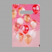Пакет «Праздничные шары» с вырубной ручкой (20х30 см) - UPAK LAND - купить с доставкой в Великом Новгороде
