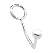 Кольцо на пенис с анальным стимулятором Stainless Steel Anal Hook   Cock Ring - BlueLine - в Великом Новгороде купить с доставкой