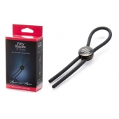 Тёмно-серое эрекционное кольцо с зажимом Again and Again Adjustable Cock Ring - Fifty Shades of Grey - в Великом Новгороде купить с доставкой
