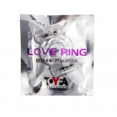 Прозрачное виброкольцо с двумя вибропульками - Toyfa Basic - в Великом Новгороде купить с доставкой