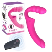 Розовый безремневой страпон Straples Strap-On Dildo - Erokay - купить с доставкой в Великом Новгороде
