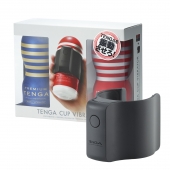 Набор Tenga Cup Vibrator 1st Set: вибратор Cup Vibrator, мастурбатор Original Vacuum Cup, мастурбатор Premium Original Vacuum Cup - Tenga - в Великом Новгороде купить с доставкой