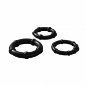 Набор из 3 черных эрекционных колец Babooom Ring Set - Adrien Lastic - в Великом Новгороде купить с доставкой