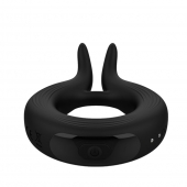 Черное эрекционное кольцо Marry Me Rechargeable Vibrating Cockring - Adrien Lastic - в Великом Новгороде купить с доставкой