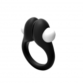 Черное эрекционное кольцо Zippy Vibrating Ring With Bullet - Adrien Lastic - в Великом Новгороде купить с доставкой