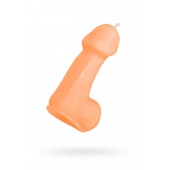 Оранжевая свеча в форме пениса - 47 гр. - Pecado - купить с доставкой в Великом Новгороде