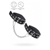 Черные оковы из одного ремешка с люверсами - Pecado - купить с доставкой в Великом Новгороде