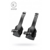 Черные подвесы с белой строчкой - Pecado - купить с доставкой в Великом Новгороде