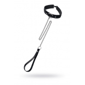 Кожаный ошейник-чокер с поводком - Pecado - купить с доставкой в Великом Новгороде