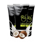 Набор из 3 съедобных лубрикантов JUJU со вкусом кокоса - JuJu - купить с доставкой в Великом Новгороде