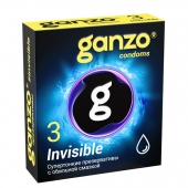 Супертонкие презервативы Ganzo Invisible - 3 шт. - Ganzo - купить с доставкой в Великом Новгороде