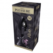 Серебристая анальная втулка Mini Metal Butt Plug Size M с розовым кристаллом - Adrien Lastic в Великом Новгороде Серебристая анальная втулка Mini Metal Butt Plug Size M с розовым кристаллом - Adrien Lastic