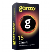 Классические презервативы с обильной смазкой Ganzo Classic - 15 шт. - Ganzo - купить с доставкой в Великом Новгороде