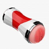 Двусторонний мастурбатор в колбе Power Grip Cup - вагина и ротик - Boys of Toys - в Великом Новгороде купить с доставкой