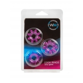 Набор из 3 лиловых эрекционных колец различной формы - Erowoman-Eroman - в Великом Новгороде купить с доставкой