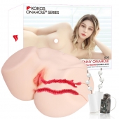 Мастурбатор-полуторс с двойным слоем материала и вибрацией Jenny Onahole Real Vagina - KOKOS - в Великом Новгороде купить с доставкой Мастурбатор-полуторс с двойным слоем материала и вибрацией Jenny Onahole Real Vagina - KOKOS - в Великом Новгороде купить с доставкой