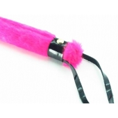 Нежная плеть с розовым мехом BDSM Light - 43 см. - БДСМ Арсенал - купить с доставкой в Великом Новгороде