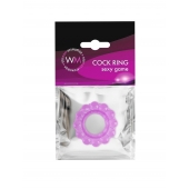 Лиловое эрекционное кольцо с 2 рядами стимулирующих шариков - Erowoman-Eroman - в Великом Новгороде купить с доставкой