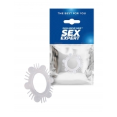 Эластичное эрекционное кольцо с шипиками и шариками - Sex Expert - в Великом Новгороде купить с доставкой