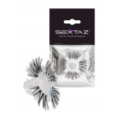 Эластичное эрекционное кольцо с черными «ресничками» - Sextaz - в Великом Новгороде купить с доставкой