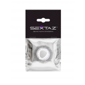 Эластичное эрекционное кольцо с длинными черными «ресничками» - Sextaz - в Великом Новгороде купить с доставкой