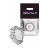 Эластичное эрекционное кольцо с длинными черными «ресничками» - Sextaz - в Великом Новгороде купить с доставкой