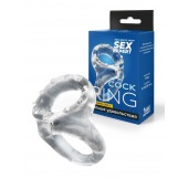 Прозрачное двойное эрекционное кольцо - Sex Expert - в Великом Новгороде купить с доставкой