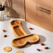 Деревянное блюдо для подачи в форме члена (25 х 16,5 х 1,7 см) - Сима-Ленд - купить с доставкой в Великом Новгороде