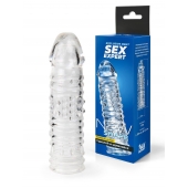 Прозрачная закрытая насадка на пенис - 17 см. - Sex Expert - в Великом Новгороде купить с доставкой