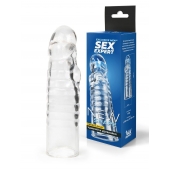 Прозрачная закрытая насадка на член - 15 см. - Sex Expert - в Великом Новгороде купить с доставкой