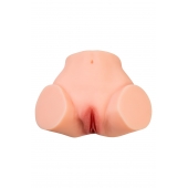 Телесный реалистичный мастурбатор-полуторс с 2 любовными входами - No Name - в Великом Новгороде купить с доставкой